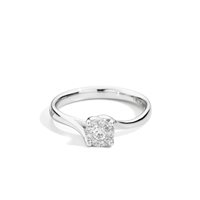 Anello Recarlo Donna in Oro bianco Diamante 0.20 Ct R04SO001/020-13 - R04SO001/020-13
